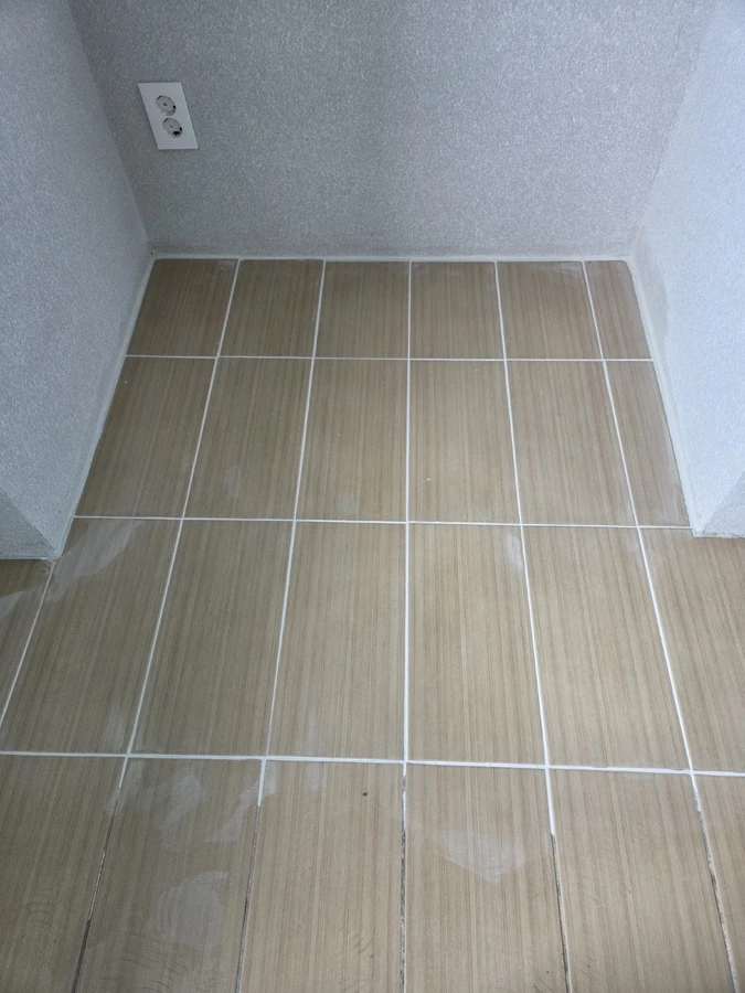 송파 바닥타일수리 마감 후 결과